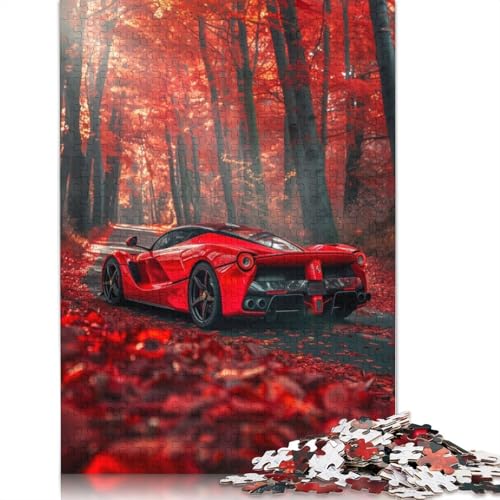 Kunst-Sportwagen-Puzzle, herausfordernd und knifflig, 100% recyceltes Holzpuzzle für Erwachsene und Kinder, 1000 Teile (75 x 50 cm) von LMYmoney