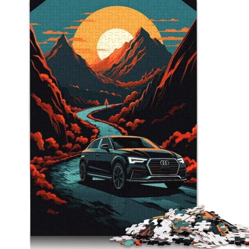 Kunst-Sportwagen-Puzzle, herausfordernd und knifflig, 100% recyceltes Holzpuzzle für Erwachsene und Kinder, 1000 Teile (75 x 50 cm) von LMYmoney