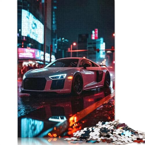 Kunst-Sportwagen-Puzzle, herausfordernd und knifflig, 100% recyceltes Holzpuzzle für Erwachsene und Kinder, 1000 Teile (75 x 50 cm) von LMYmoney