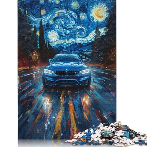 Kunst-Sportwagen-Puzzle, herausfordernd und knifflig, 100% recyceltes Holzpuzzle für Erwachsene und Kinder, 1000 Teile (75 x 50 cm) von LMYmoney