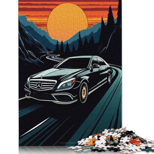Kunst-Sportwagen-Puzzle, herausfordernd und knifflig, 100% recyceltes Holzpuzzle für Erwachsene und Kinder, 1500 Teile (85 x 57 cm) von LMYmoney