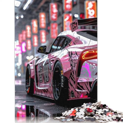 Kunst-Sportwagen-Puzzle, herausfordernd und knifflig, 100% recyceltes Holzpuzzle für Erwachsene und Kinder, 1500 Teile (85 x 57 cm) von LMYmoney