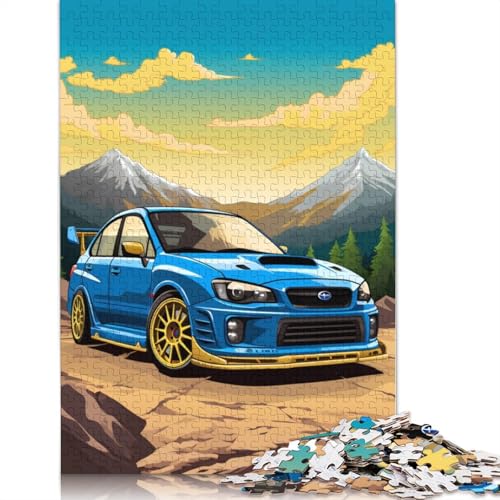 Kunst-Sportwagen-Puzzle, herausfordernd und knifflig, 100% recyceltes Holzpuzzle für Erwachsene und Kinder, 1500 Teile (85 x 57 cm) von LMYmoney