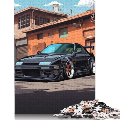 Kunst-Sportwagen-Puzzle, kreative Spiele, 100 Prozent recyceltes Holzpuzzle für Erwachsene, 1000 Teile (75 x 50 cm) von LMYmoney