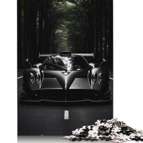 Kunst-Sportwagen-Puzzle, kreative Spiele, 100 Prozent recyceltes Holzpuzzle für Erwachsene, 1500 Teile (85 x 57 cm) von LMYmoney