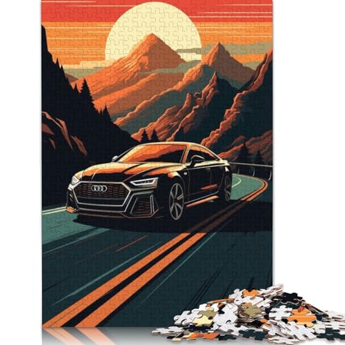 Kunst-Sportwagen-Puzzle, kreative Spiele, 100 Prozent recyceltes Holzpuzzle für Erwachsene, 1500 Teile (85 x 57 cm) von LMYmoney