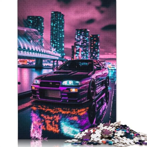 Kunst-Sportwagen-Puzzle, kreative Spiele, 100 Prozent recyceltes Holzpuzzle für Erwachsene, 1500 Teile (85 x 57 cm) von LMYmoney