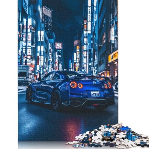 Kunst-Sportwagen-Puzzle, kreative Spiele, 100 Prozent recyceltes Holzpuzzle für Erwachsene, 520 Teile (52 x 38 cm) von LMYmoney