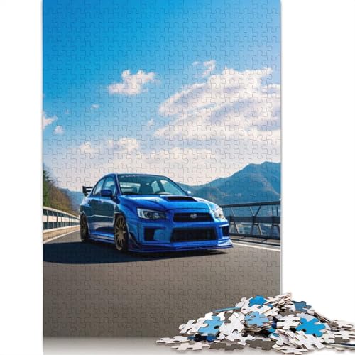 Kunst-Sportwagen-Puzzle, präzises, ineinander greifendes rechteckiges Holzpuzzle für Jungen oder Mädchen, 1000 Teile (75 x 50 cm) von LMYmoney