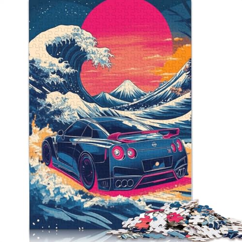Kunst-Sportwagen-Puzzle, präzises ineinandergreifendes rechteckiges Holzpuzzle für Erwachsene und Kinder, einzigartiges Geschenk, 1000 Teile (75 x 50 cm) von LMYmoney