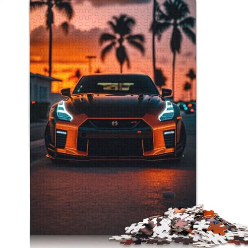 Kunst-Sportwagen-Puzzle, präzises ineinandergreifendes rechteckiges Holzpuzzle für Erwachsene und Kinder, einzigartiges Geschenk, 1000 Teile (75 x 50 cm) von LMYmoney