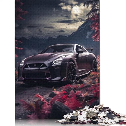 Kunst-Sportwagen-Puzzle, präzises ineinandergreifendes rechteckiges Holzpuzzle für Erwachsene und Kinder, einzigartiges Geschenk, 1500 Teile (85 x 57 cm) von LMYmoney