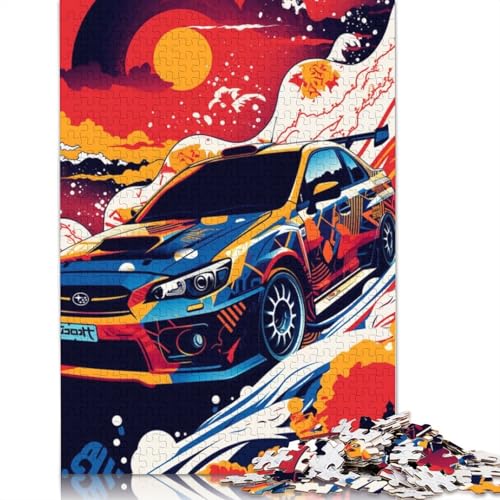 Kunst-Sportwagen-Puzzle, präzises ineinandergreifendes rechteckiges Holzpuzzle für Erwachsene und Kinder, einzigartiges Geschenk, 520 Teile (52 x 38 cm) von LMYmoney