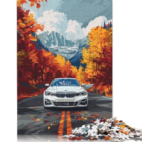 Kunst-Sportwagen-Puzzle, präzises ineinandergreifendes rechteckiges Holzpuzzle für Erwachsene und Kinder, einzigartiges Geschenk, 520 Teile (52 x 38 cm) von LMYmoney