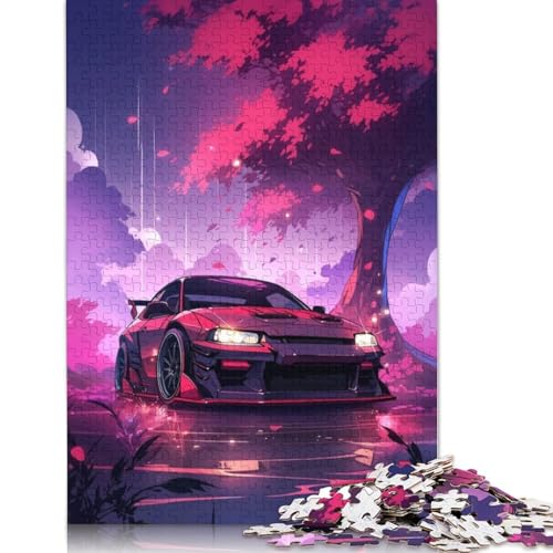 Kunst-Sportwagen-Puzzle, präzises ineinandergreifendes rechteckiges Holzpuzzle für Erwachsene und Kinder, einzigartiges Geschenk, 520 Teile (52 x 38 cm) von LMYmoney