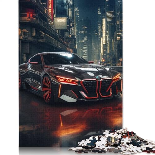 Kunst-Sportwagen-Puzzle, rechteckiges Holzbrett, rechteckiges Holzpuzzle für Erwachsene und Kinder, Geschenke, 1500 Teile (85 x 57 cm) von LMYmoney