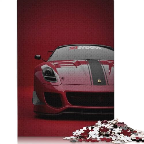 Kunst-Sportwagen-Puzzle, rechteckiges Holzbrett, rechteckiges Holzpuzzle für Erwachsene und Kinder, Geschenke, 1500 Teile (85 x 57 cm) von LMYmoney