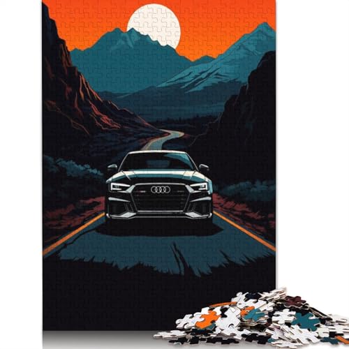 Kunst-Sportwagen-Puzzle, schwierig, 100% recyceltes Holzpuzzle für Frauen und Männer, Vatertagsgeschenke, 1500 Teile (85 x 57 cm) von LMYmoney