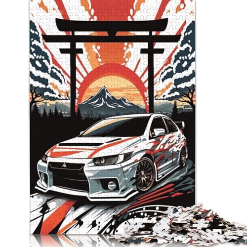 Kunst-Sportwagen-Puzzle, schwierig, 100% recyceltes Holzpuzzle für Frauen und Männer, Vatertagsgeschenke, 1500 Teile (85 x 57 cm) von LMYmoney