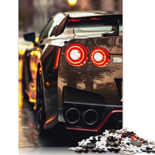 Kunst-Sportwagen-Puzzle, schwierige Herausforderung, 100 Prozent recyceltes Holzpuzzle für Erwachsene, Teenager, 1500 Teile (85 x 57 cm) von LMYmoney