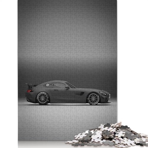 Kunst-Sportwagen-Puzzle, schwierige Herausforderung, 100 Prozent recyceltes Holzpuzzle für Frauen und Männer, Muttertagsgeschenke, 520 Teile (52 x 38 cm) von LMYmoney