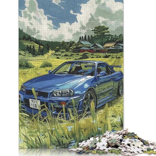 Kunst-Sportwagen-Puzzle, schwierige Herausforderung, 100% recyceltes Holzpuzzle für Kinder und Erwachsene ab 12 Jahren, 1000 Teile (75 x 50 cm) von LMYmoney