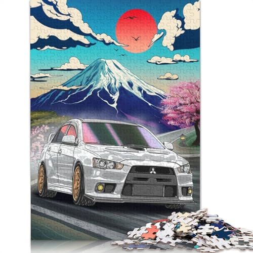 Kunst-Sportwagen-Puzzle, schwierige Herausforderung, 100% recyceltes Holzpuzzle für Kinder und Erwachsene ab 12 Jahren, 1000 Teile (75 x 50 cm) von LMYmoney