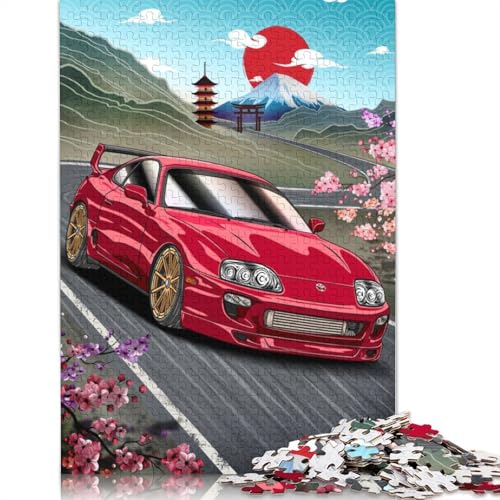 Kunst-Sportwagen-Puzzle, schwierige Herausforderung, 100% recyceltes Holzpuzzle für Kinder und Erwachsene ab 12 Jahren, 1000 Teile (75 x 50 cm) von LMYmoney
