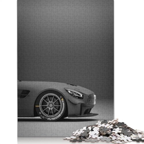 Kunst-Sportwagen-Puzzle, schwierige Herausforderung, 100% recyceltes Holzpuzzle für Kinder und Erwachsene ab 12 Jahren, 1500 Teile (85 x 57 cm) von LMYmoney
