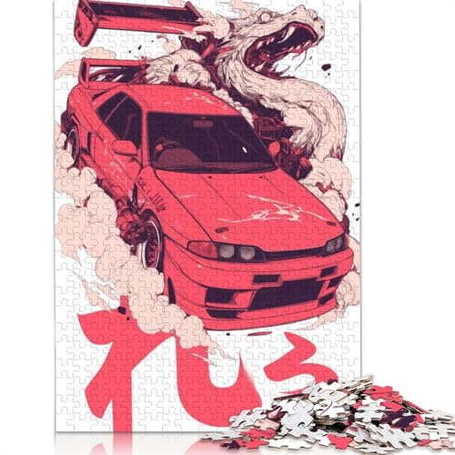 Kunst-Sportwagen-Puzzle, schwierige Herausforderung, 100% recyceltes Holzpuzzle für Kinder und Erwachsene ab 12 Jahren, 1500 Teile (85 x 57 cm) von LMYmoney
