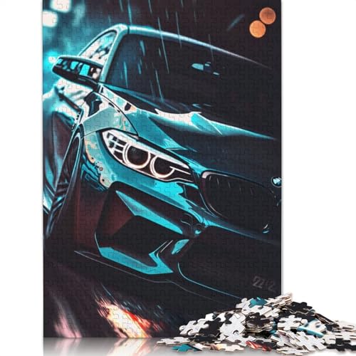 Kunst-Sportwagen-Puzzle, schwierige Herausforderung, 100% recyceltes Holzpuzzle für Kinder und Erwachsene ab 12 Jahren, 520 Teile (52 x 38 cm) von LMYmoney