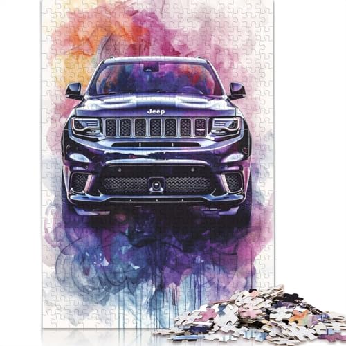 Kunst-Sportwagen-Puzzle, schwierige Herausforderung, 100% recyceltes Holzpuzzle für Kinder und Erwachsene ab 12 Jahren, 520 Teile (52 x 38 cm) von LMYmoney