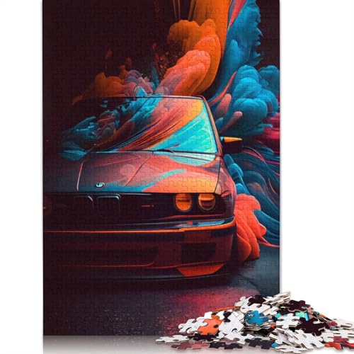 Kunst-Sportwagen-Puzzle, schwierige Herausforderung, 100% recyceltes Holzpuzzle für Kinder und Erwachsene ab 12 Jahren, 520 Teile (52 x 38 cm) von LMYmoney