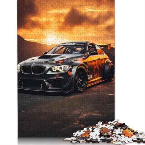 Kunst-Sportwagen-Puzzle, schwieriges, hartes, rechteckiges Holzpuzzle für Erwachsene und Kinder, einzigartiges Geschenk, 1000 Teile (75 x 50 cm) von LMYmoney