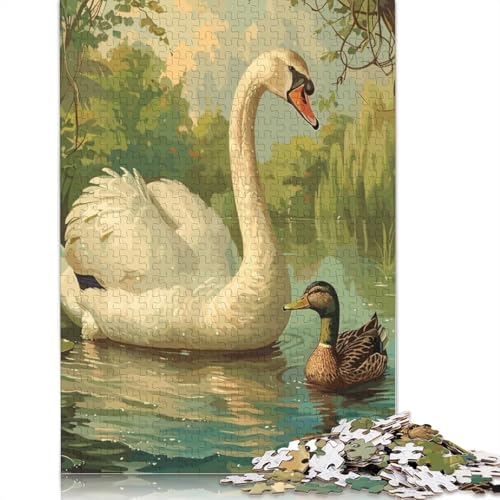 Lake Life Puzzle 1000 Teile Schwer Puzzle Spielzeug Pädagogisches Spiel Impossible Herausforderung Spielzeug Für Erwachsene Und Kinder Ab 14 Jahren 1000pcs (75x50cm) von LMYmoney