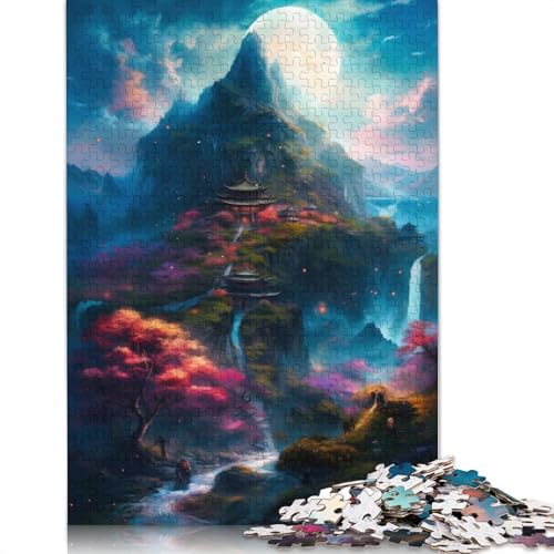 Landschaftspuzzle für Erwachsene, freundliche Materialien, schwierige Puzzles für Erwachsene und Teenager, 1000 Teile (75 x 50 cm) von LMYmoney