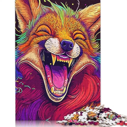 Laughing Wolf Puzzles 1000-teilige Schwer Puzzle Spielzeug Lernspiel Impossible Herausforderungsspielzeug Für Erwachsene Kinder 1000pcs (75x50cm) von LMYmoney