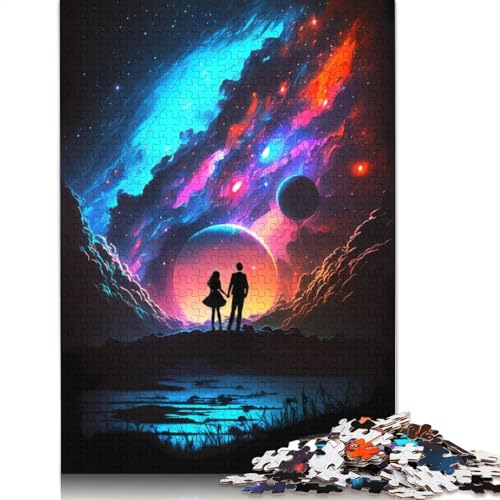 Liebe unter den Sternen Puzzle für Erwachsene, kreative Spiele, Puzzle-Geschenk für Jungen oder Mädchen, 1000 Teile (75 x 50 cm) von LMYmoney