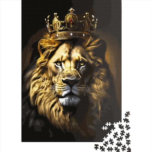 Lion King Puzzles 1000-teilige Schwer Puzzle Spielzeug Lernspiel Impossible Herausforderungsspielzeug Für Erwachsene Kinder 1000pcs (38x26cm) von LMYmoney