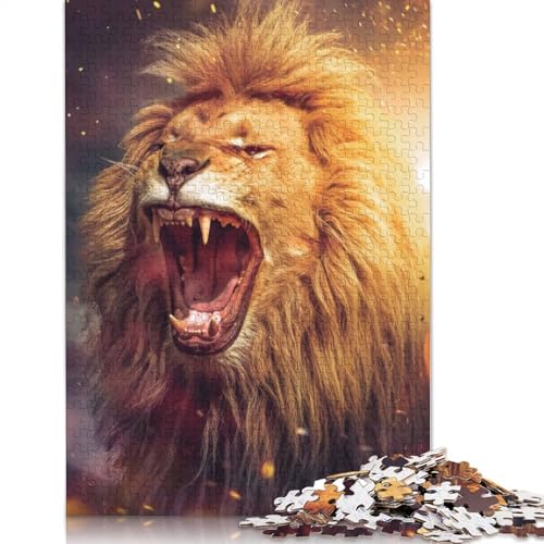 Lion Power Puzzle 1000 Teile Schwer Puzzle Spielzeug Lernspiel Impossible Herausforderung Spielzeug Für Erwachsene Und Kinder Ab 12 Jahren 1000pcs (75x50cm) von LMYmoney