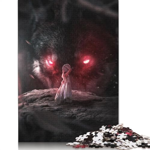 Lost in The Dark Puzzle, Relax-Challenge-Spielzeug, Premium-Karton-Puzzle für Erwachsene und Kinder, 1000 Teile (75 x 50 cm) von LMYmoney