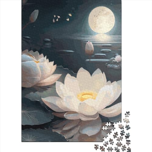 Lotus Art Puzzles 1000 Teile Schwer Puzzle Spielzeug Lernspiel Impossible Herausforderungsspielzeug Für Erwachsene Und Kinder Ab 14 Jahren 1000pcs (38x26cm) von LMYmoney