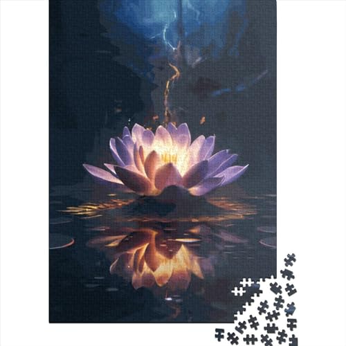 Lotus Bloom Puzzle 1000 Teile Schwer Puzzle Spielzeug Pädagogisches Spiel Impossible Herausforderungsspielzeug Für Erwachsene Und Kinder Ab 14 Jahren 1000pcs (75x50cm) von LMYmoney