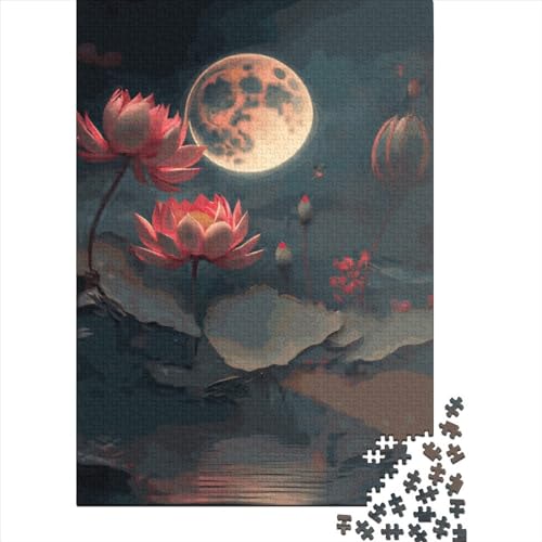 Lotus Puzzles 1000 Teile Schwer Puzzle Spielzeug Lernspiel Impossible Herausforderungsspielzeug Für Erwachsene Kinder 1000pcs (75x50cm) von LMYmoney