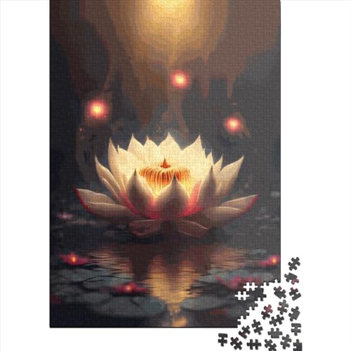 Lotus Puzzles 1000 Teile Schwer Puzzle Spielzeug Lernspiel Impossible Herausforderungsspielzeug Für Erwachsene Und Kinder Ab 14 Jahren 1000pcs (38x26cm) von LMYmoney