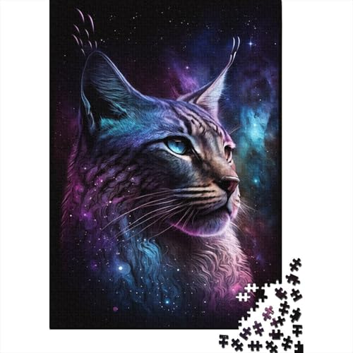 Luchs-Tiergalaxie-Puzzle für Erwachsene und Jugendliche, 1000 Teile, Holzpuzzle für Erwachsene, Puzzles für Jugendliche ab 12 Jahren, (38 x 26 cm) von LMYmoney