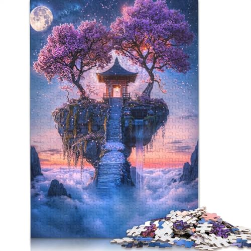 Lunar Blossom Shrine Puzzle für Erwachsene, Denksportaufgaben für Erwachsene, Puzzlespiele für Erwachsene und Teenager, 1000 Teile (75 x 50 cm) von LMYmoney