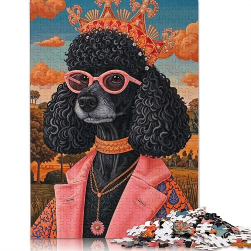 Lustiges, modisches Hunde-Puzzle, farbenfrohe, Coole Puzzles für Kinder ab 12 Jahren, 520 Teile (52 x 38 cm) von LMYmoney