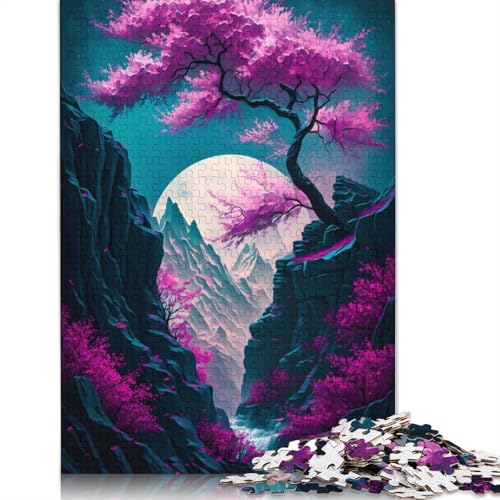 Magic Neon Tree Puzzle-Spielzeug für Erwachsene, Lernspiel, Puzzlespiele für Erwachsene für Frauen und Männer, 520 Teile (52 x 38 cm) von LMYmoney