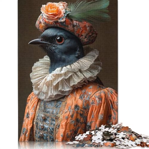 Majestic Nilgiri Flycatcher Puzzle 1000-teilige Schwer Puzzle Spielzeug Lernspiel Impossible Herausforderung Spielzeug Für Erwachsene Kinder 1000pcs (40x28cm) von LMYmoney